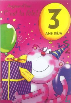 3 ANS - BONNE FÊTE, DÉJÀ 3 ANS! - DE ROSEDALE